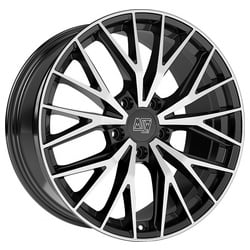 Jante Msw Msw44 PRETO BRILHANTE FACE POLIDA