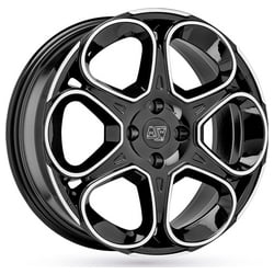 Msw Msw83 7.5x18 5x114.3 ET32 72.6 Schwarz glÄnzend verblendung poliert Felge