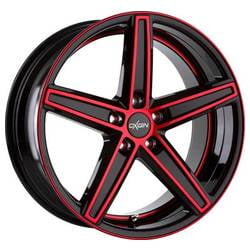 Jante Oxigin 18 Concave NOIR MAT FACE POLIE ROUGE
