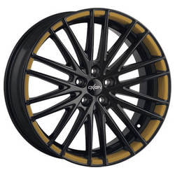 Oxigin 19 Oxspoke Felge GOLD VORDERSEITE POLIERT SCHWARZ