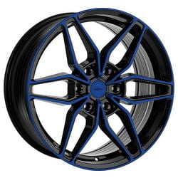 Jante Oxigin 24 Oxroad NOIR FACE POLIE BLEU FONCE
