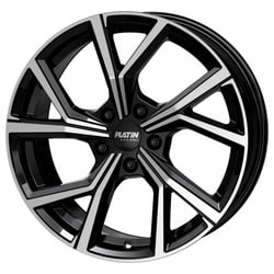 Felgen Platin P115 Platin P115 7.5x18 5x112 ET50 57.1 Schwarz verblendung poliert Felge