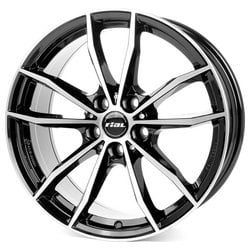 Rial X12X 9.0x20 5x112 ET35 66.5 Zwart gepolijst vlak velg