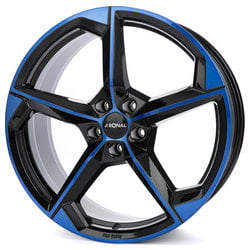 Llanta Ronal R66 Llanta Ronal R66 NEGRO CARA PULIDA AZUL